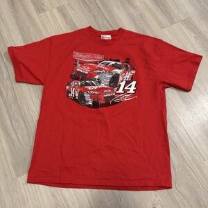 Tony‎ Stewart #14 NASCAR 2009 Stewart Haas Racing Red Hase T-Shirt - Size XL